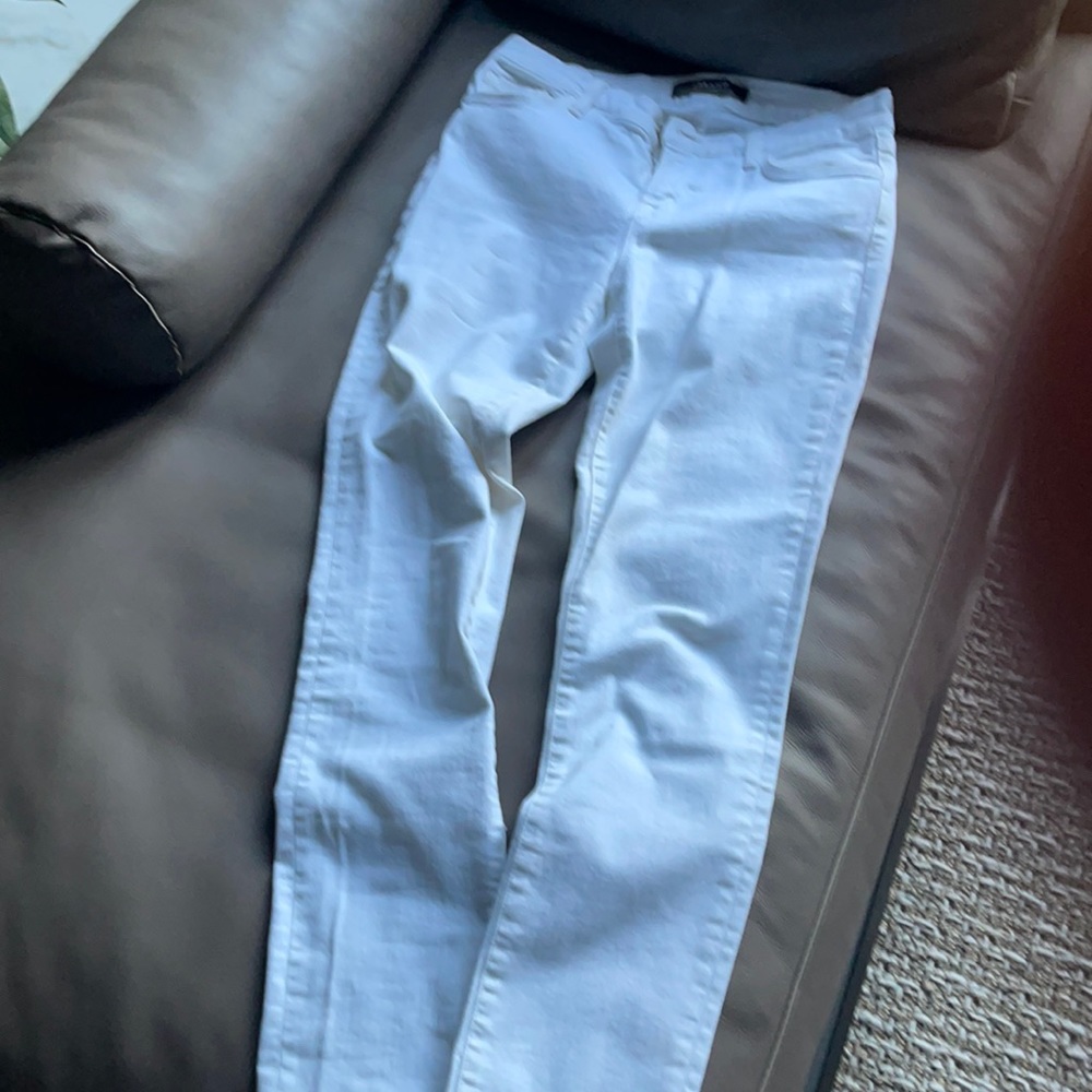 skinny white J Brand jeans